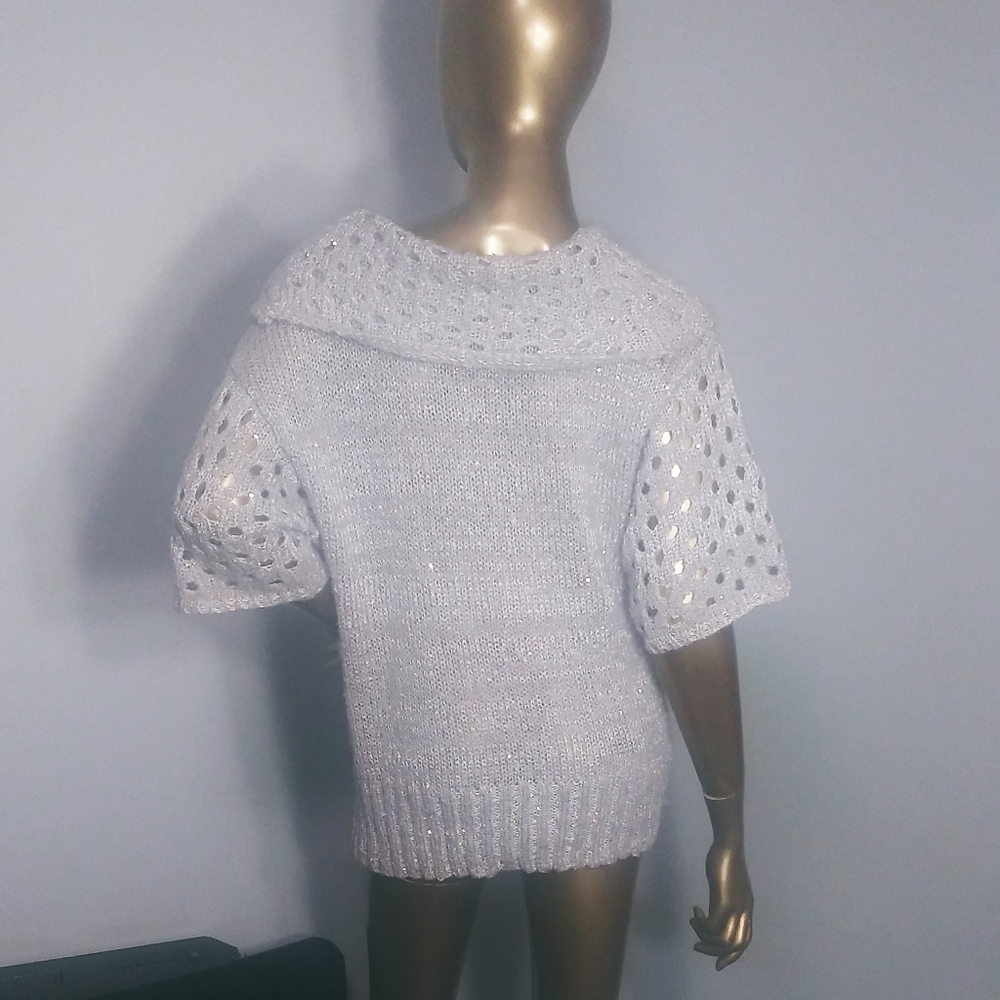 Roz & Ali Sparkly Wide Turtleneck Sweater - image 6